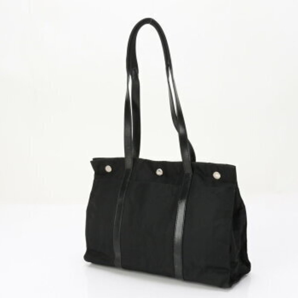 Prada Tessuto tote ELE bag black leather shoulder handbag work